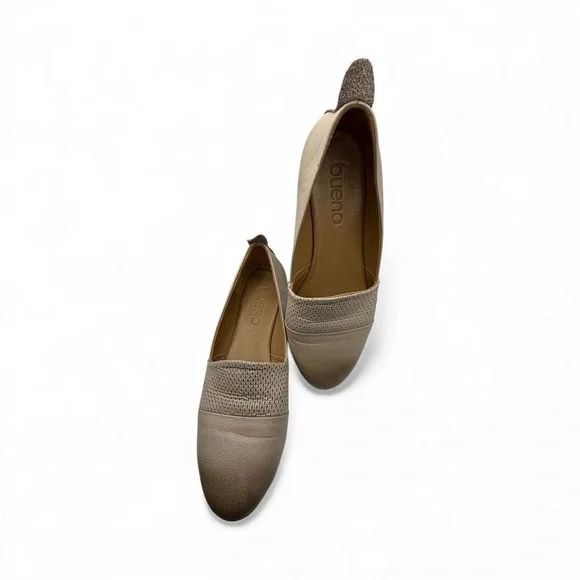 Bueno Women's Beige and Taupe Loafers - Picture 3 of 10